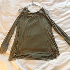 American Eagle SuperSoft Cold Shoulder Shirt